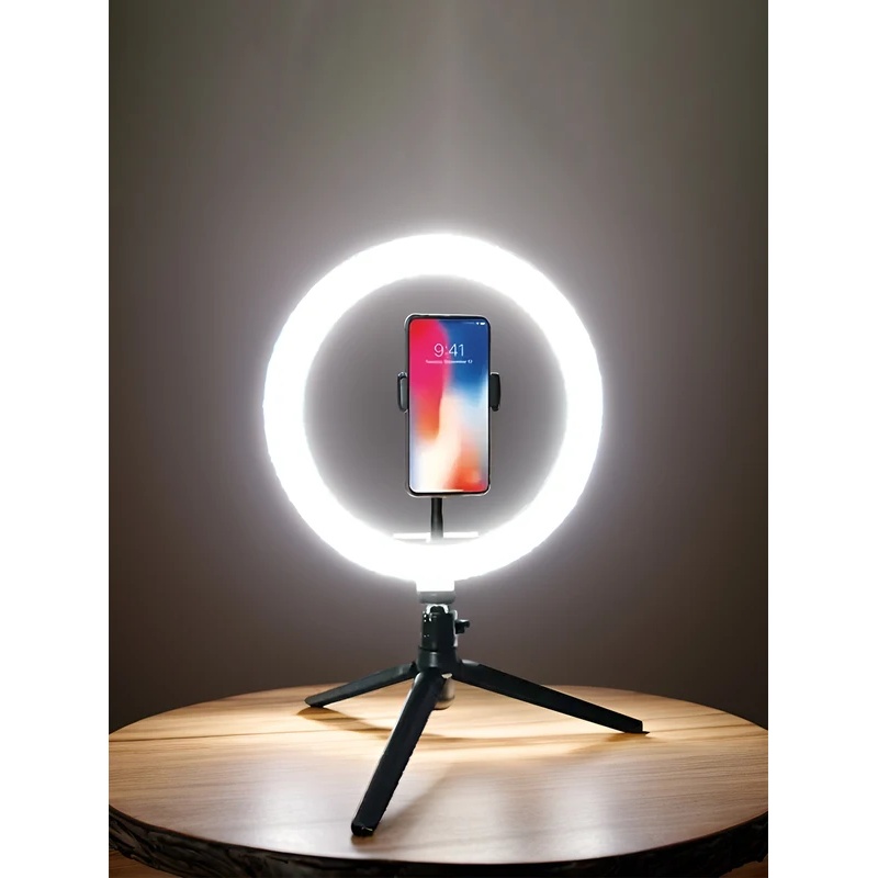 Photography Lighting Accessories - Desiontal 26cm Ring Light with Tripod