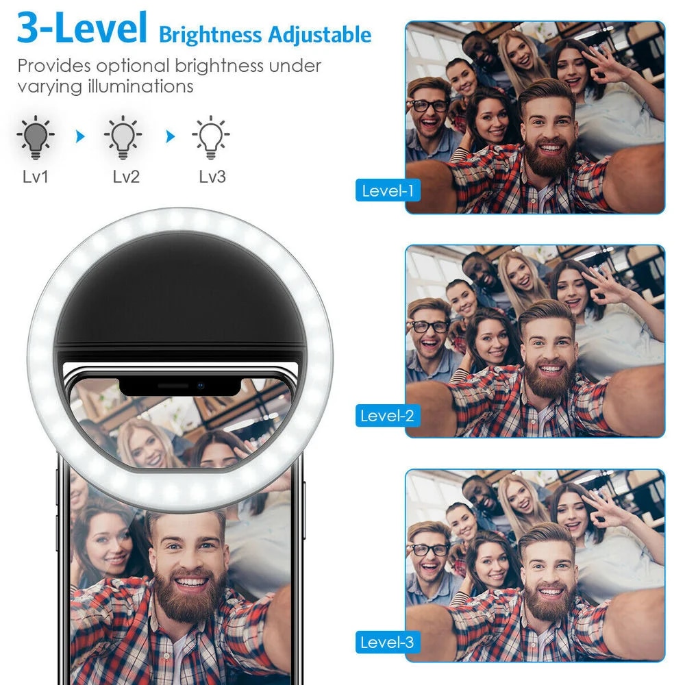 USB Rechargeable LED Selfie Ri - огляд і ціна Photography Lighting Game
