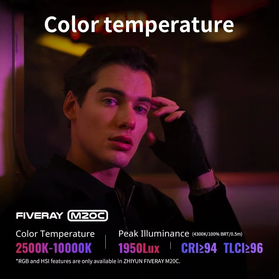 ZHIYUN FIVERAY M20C RGB M20 Bi - огляд і ціна Photography Lighting Rgb