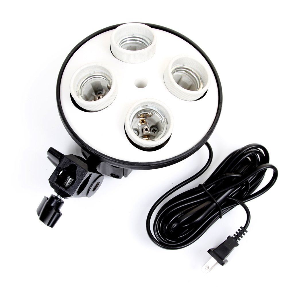 E27 Base Four Lamp Holder  Lig - огляд і ціна Photography Lighting Kits