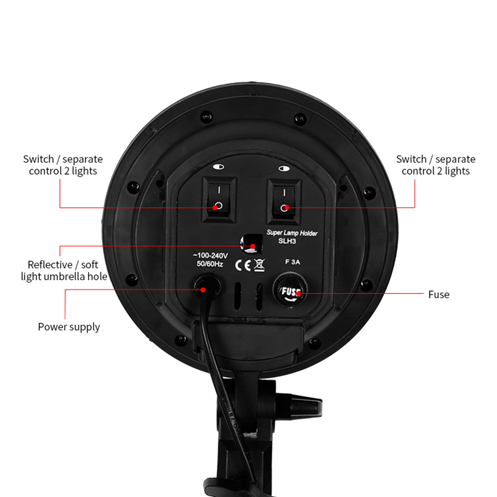 E27 Base Four Lamp Holder  Lig - огляд і ціна Photography Lighting Kits