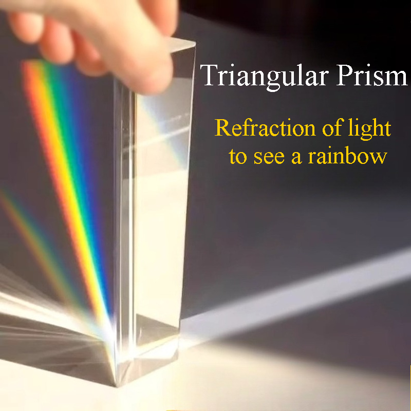 1PC Rainbow Triangular Prism K - огляд і ціна Photography Lighting Triangle