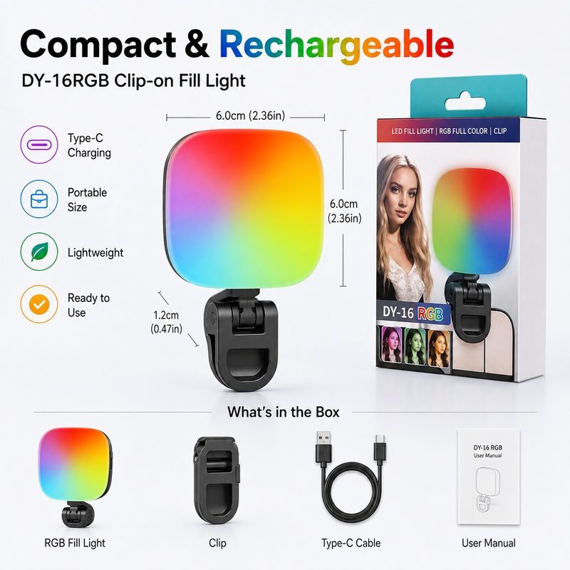 Portable RGB LED Fill Light Po - огляд і ціна Photography Lighting Rgb
