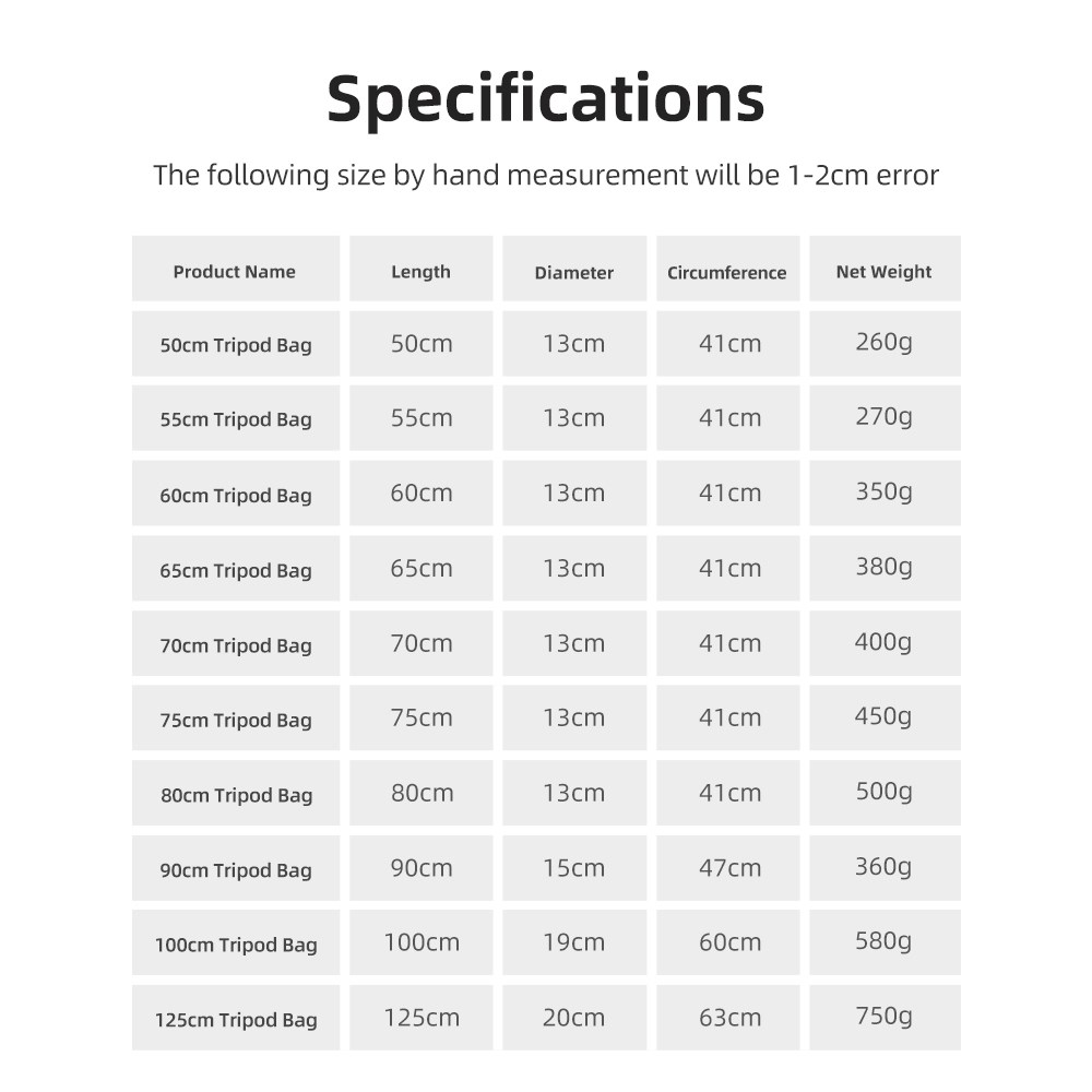 55/60/65/70/75/80/100/125cm Pa - огляд і ціна Photography Lighting Accessories
