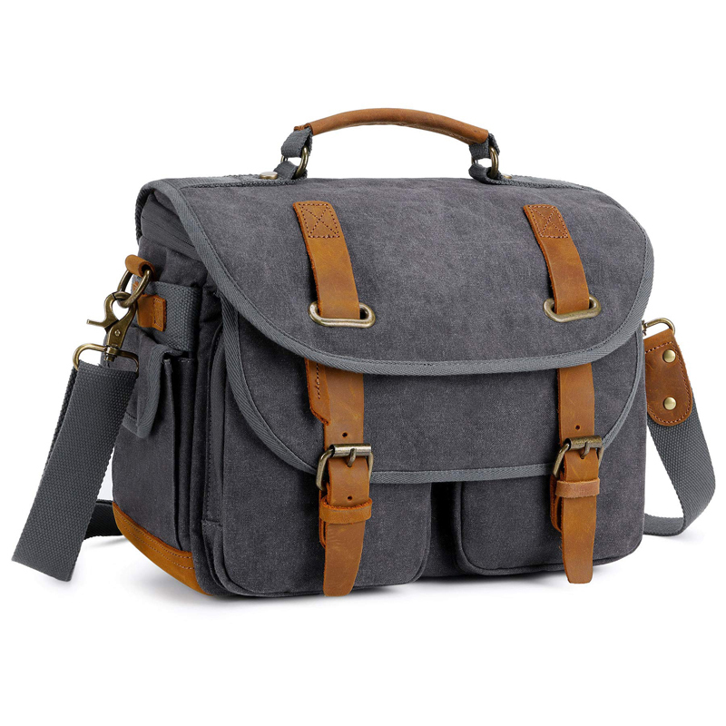 Canvas Cow Leather Camera Bag  - огляд і ціна Photography Lighting Weight Bags