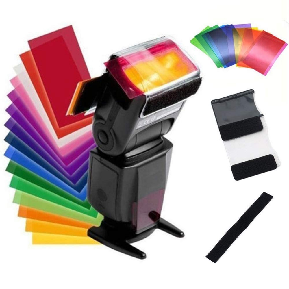 12 Colors Camera Flash Gels Li - огляд і ціна Photography Lighting Kits
