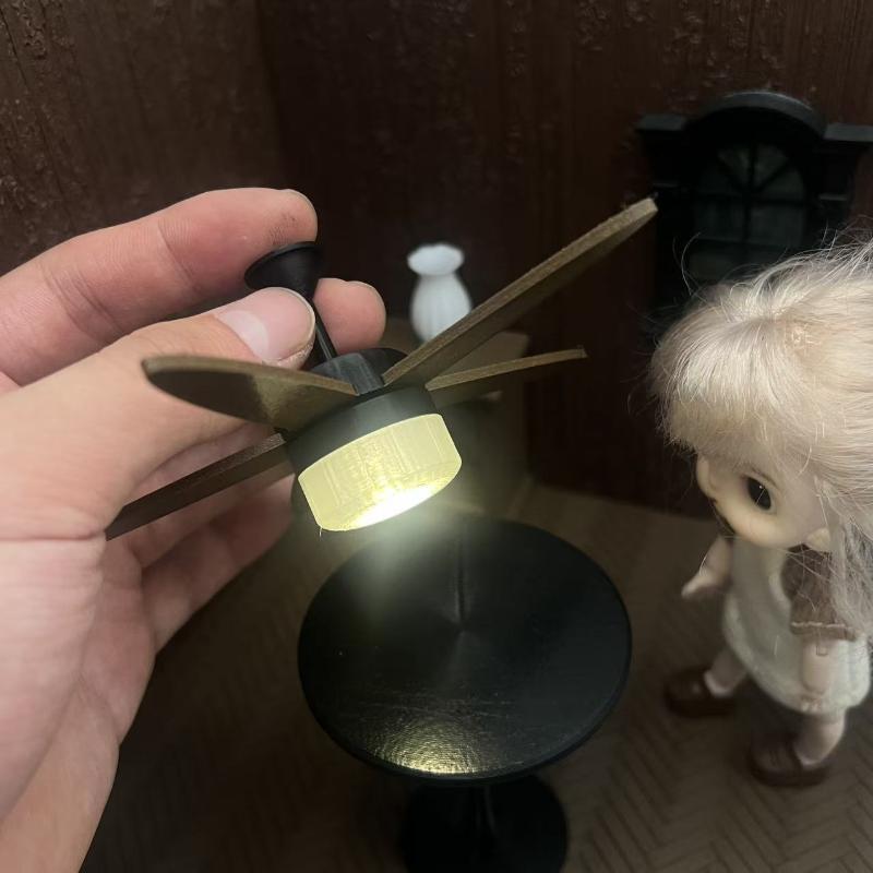 Miniature Ceiling Fan with LED - огляд і ціна Vintage Photography Lighting