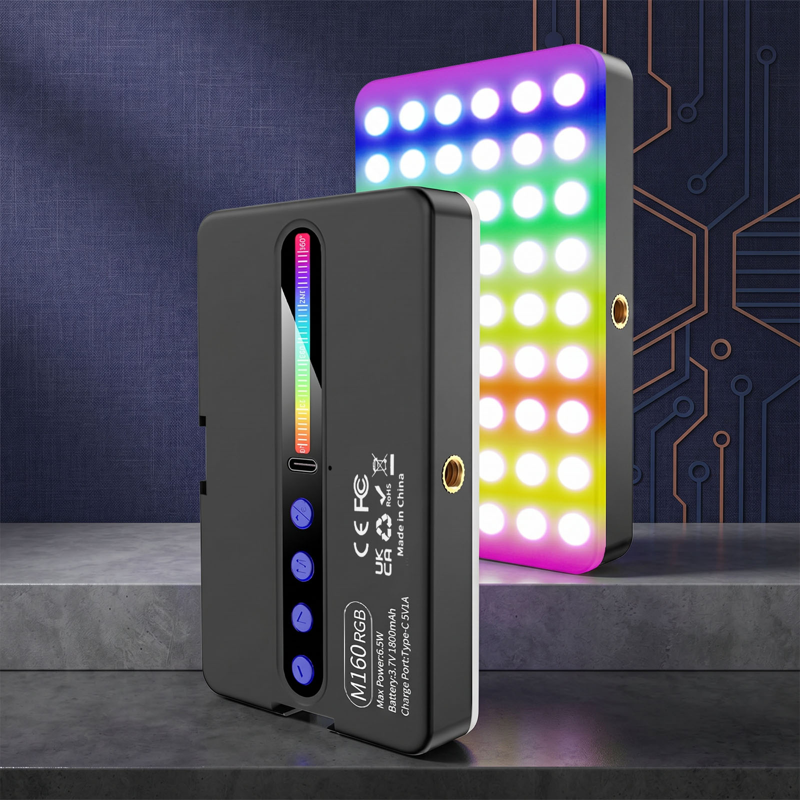 6.5W RGB LED Video Light 2700K - огляд і ціна Photography Lighting Type