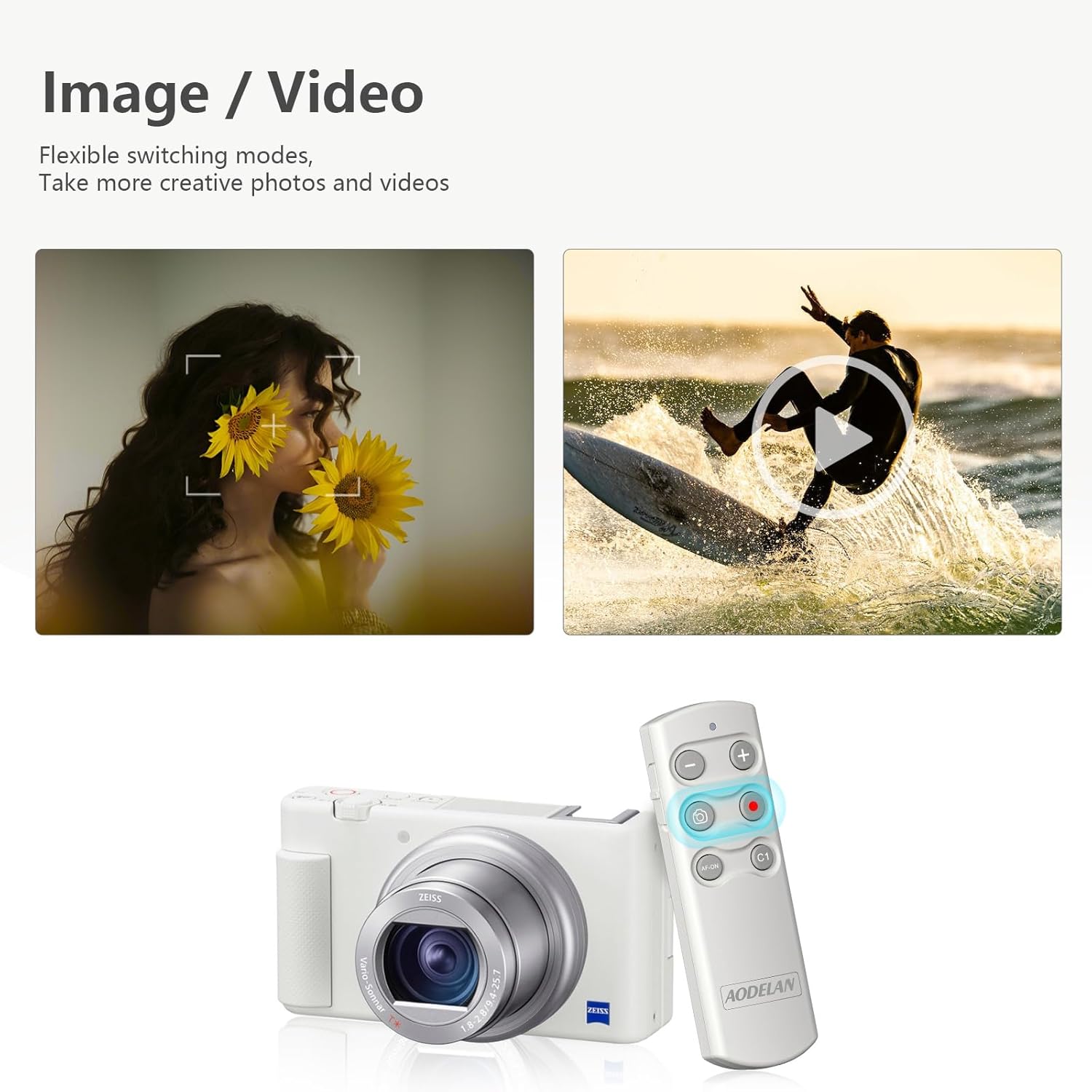 AODELAN Wireless Bluetooth Rem - огляд і ціна Sony Camera A7 Iv